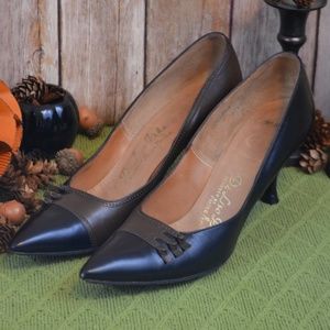 SALE! Vintage 50s De Liso Debs Two-Tone Leather